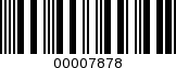 Barcode Image 00007878