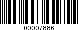 Barcode Image 00007886