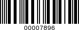 Barcode Image 00007896