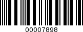 Barcode Image 00007898