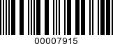Barcode Image 00007915