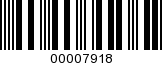 Barcode Image 00007918