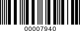 Barcode Image 00007940