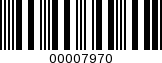 Barcode Image 00007970