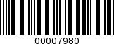 Barcode Image 00007980