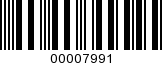 Barcode Image 00007991