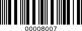 Barcode Image 00008007