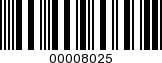 Barcode Image 00008025
