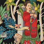 Folklorico - Frida's Garden in Black