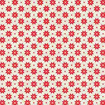 Scandi Basics - Nordic Snowflake in Red on Cream