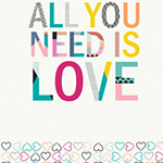 Letters CAPSULES - All You Need is Love (60cm Panel)