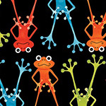 Aussie Mates - Frogs in Black