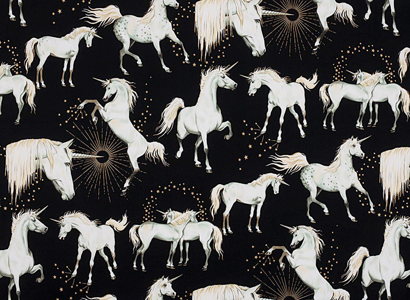 Stars of the Unicorn - Unicorns in Black - Click Image to Close