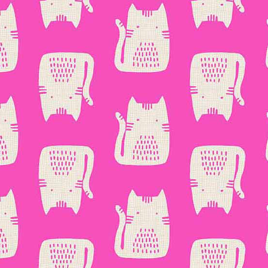 Cats and Dogs - Cats in Pink - Click Image to Close