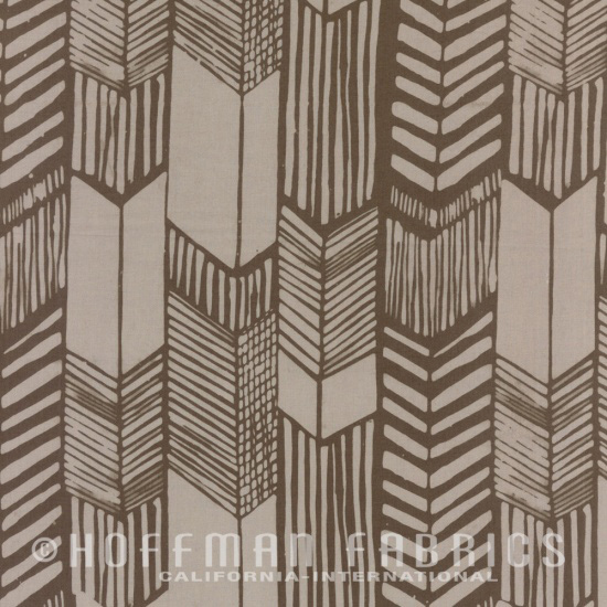 Indah Batiks - Feathered Arrows in Oregano - Click Image to Close