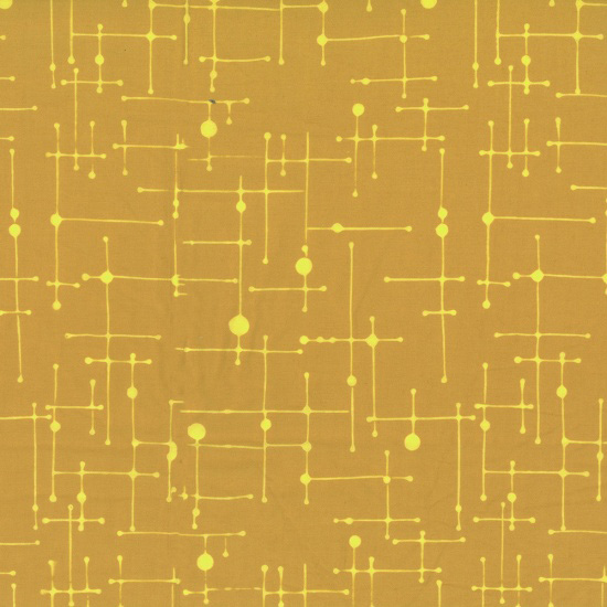 Indah Batiks - Line Grid in Honey - Click Image to Close