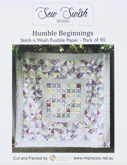 Humble Beginnings - 90 Pieces Stitch n Wash Fusible Paper - Click Image to Close