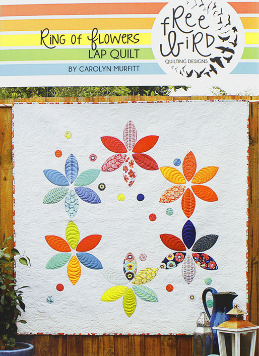 Ring of Flowers - Lap Quilt Pattern - Click Image to Close