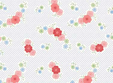 Fancywork Box - Floral in Light Blue - Click Image to Close