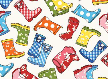 Puddle Jumpers - Rain Boots in Multi - Click Image to Close