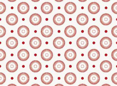 Basically Low - Daisy Wheel Dots in Red - Click Image to Close