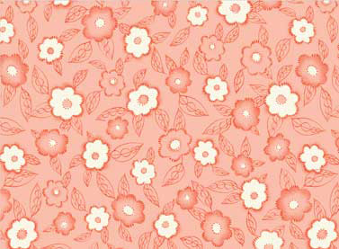 Frakturs and Flourishes - Floral in Coral - Click Image to Close