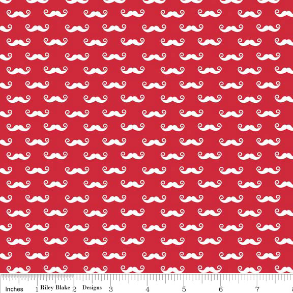 Geekly Mustache Small Red - Click Image to Close
