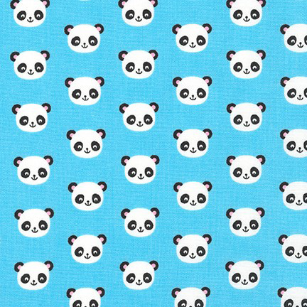 Urban Zoologie Mini - Pandas in Blue - Click Image to Close