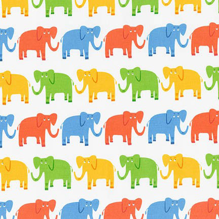 Jungle Party - Elephant March in Bright - Click Image to Close
