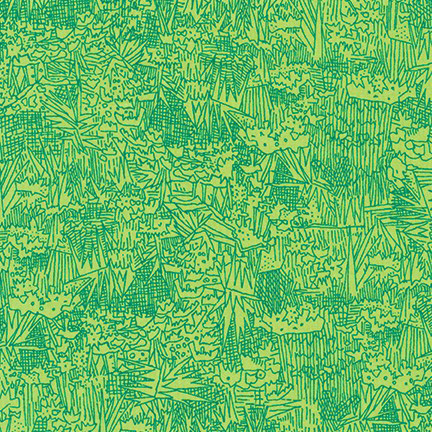 Friedlander Lawn - Green Wall in Ultramarine - Click Image to Close