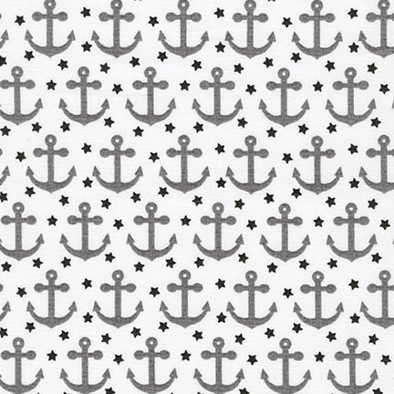 Fabulous Foxes - Anchors in Grey - Click Image to Close