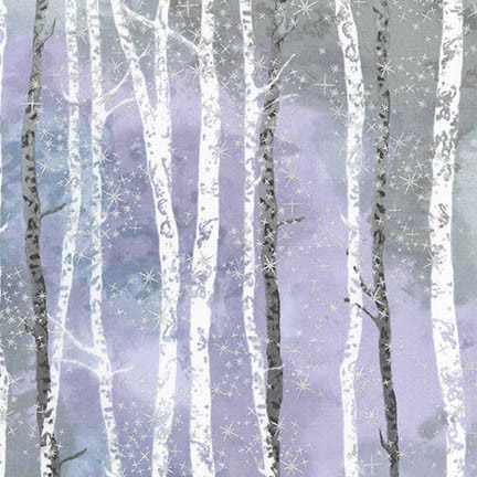 Sugar Plum - Winter Birch in Lavender Metallic - Click Image to Close