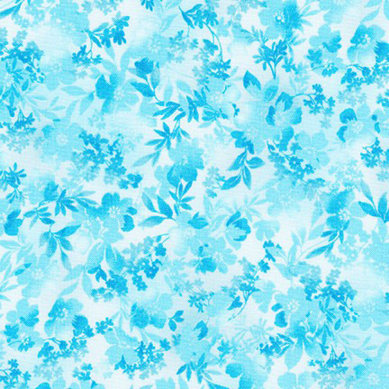 Courtyard Textures - Leaves in Turquoise - Click Image to Close