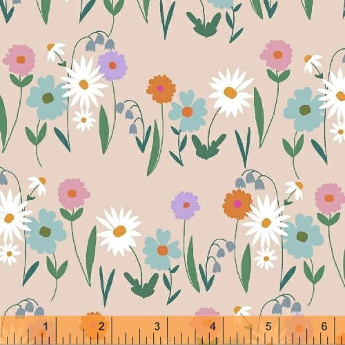 Daisy Chain - Daisy Garden in Blush - Click Image to Close
