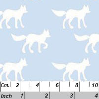 Foxes in Light Blue