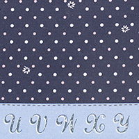 Lighthearted - Dots & Flowers in Navy