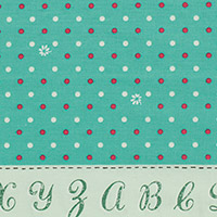 Lighthearted - Dots & Flowers in Teal
