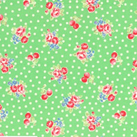 Flower Sugar - Small Flowers & Dots in Green