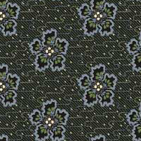 Lucy's Collection - Flowers in Dark Green