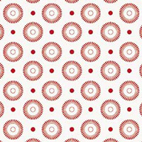 Basically Low - Daisy Wheel Dots in Red