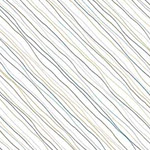 Gift of Friendship - Diagonal Stripe in White/Teal