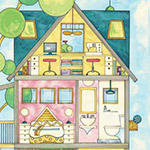 Home for You and Me - House 60cm Panel