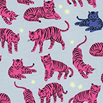 Wild and Free - Tigers in Hot Pink