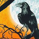Raven Moon - Raven Moon Panel in Pumpkin