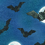 Raven Moon - Full Moon Bats in Spooky