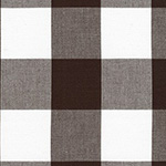 Kitchen Window Wovens - Large Gingham in Espresso