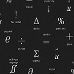Musings - Math Symbols in Black