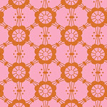 Mostly Manor - Mary in Coral on Pink