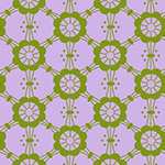 Mostly Manor - Mary in Olive on Lilac