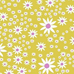 Daisy Chain - Daisies in Chartreuse